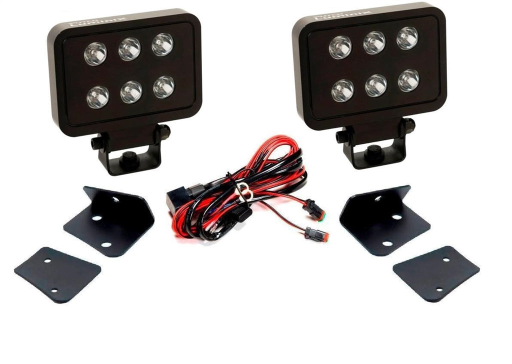 Luminix Jeep LED Kits -Jeep Wrangler JK - Qty 2 Luminix 4" Blocks with Window brackets