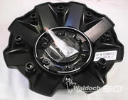 FUEL WHEELS BLACK CENTER CAP FIVE AND SIX LUGS