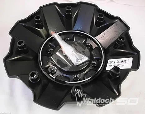 FUEL WHEELS BLACK CENTER CAP FIVE AND SIX LUGS