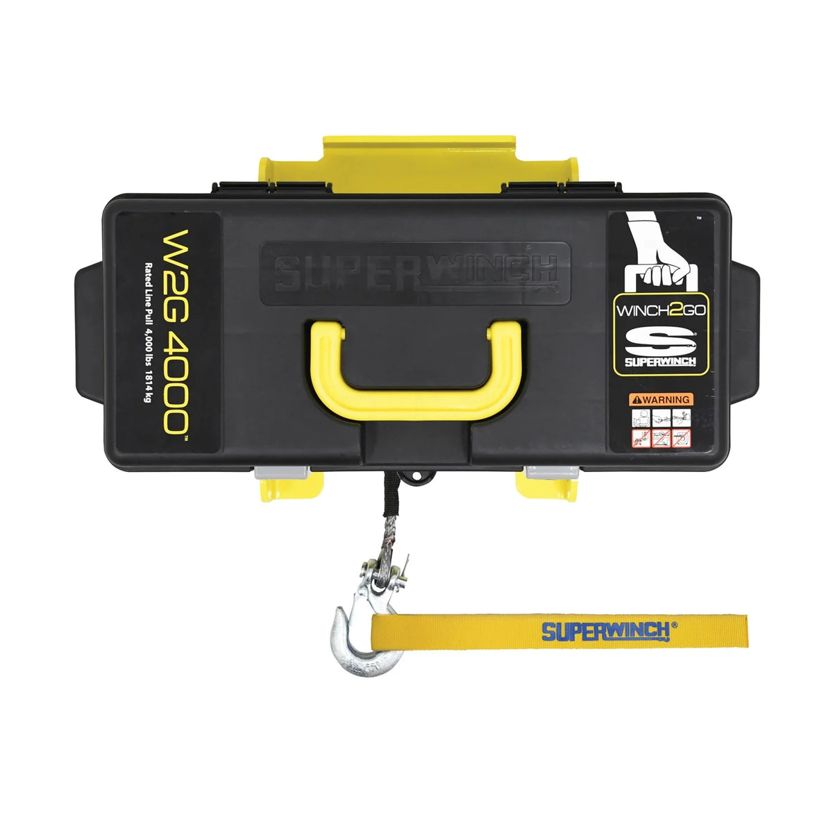 Superwinch Winch 2 Go Portable Winch - Synthetic Rope - Hawse Fairlead - 4,000 lbs
