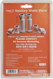 HEPVO SANITARY WASTE VALVE  SHOWER  TRAP 1-1/2 MFG#BV1B/UB