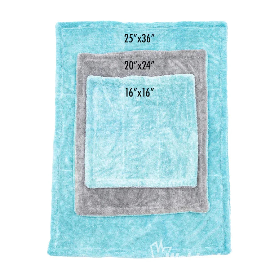 THE LIQUID8r - 20"X24" - AQUA AND GREY - 70% Polyester / 30% Polyamide