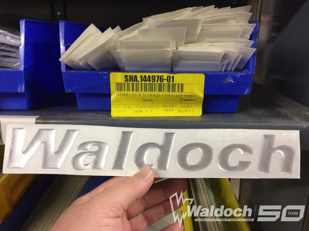 CHROME 3D WALDOCH TAILGATE DECAL