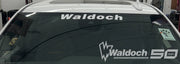 WALDOCH WINDSHEILD LOGO- (WHITE)