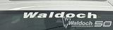WALDOCH WINDSHEILD LOGO- (WHITE)