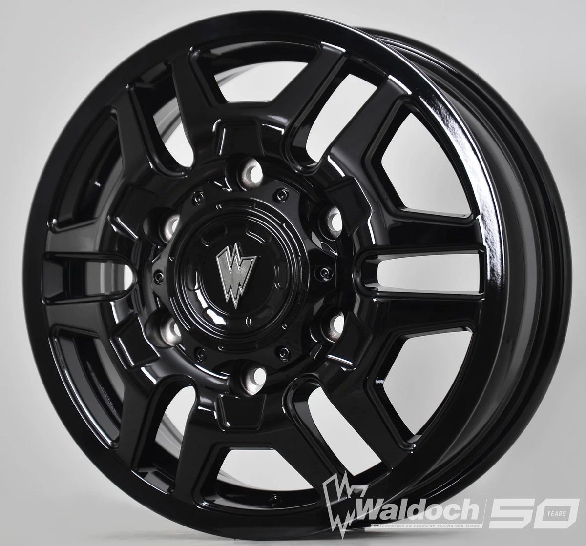 BLAZE 16X6 ALL BLACK GLOSSY - 80  OFFSET 6X180  138.8CB