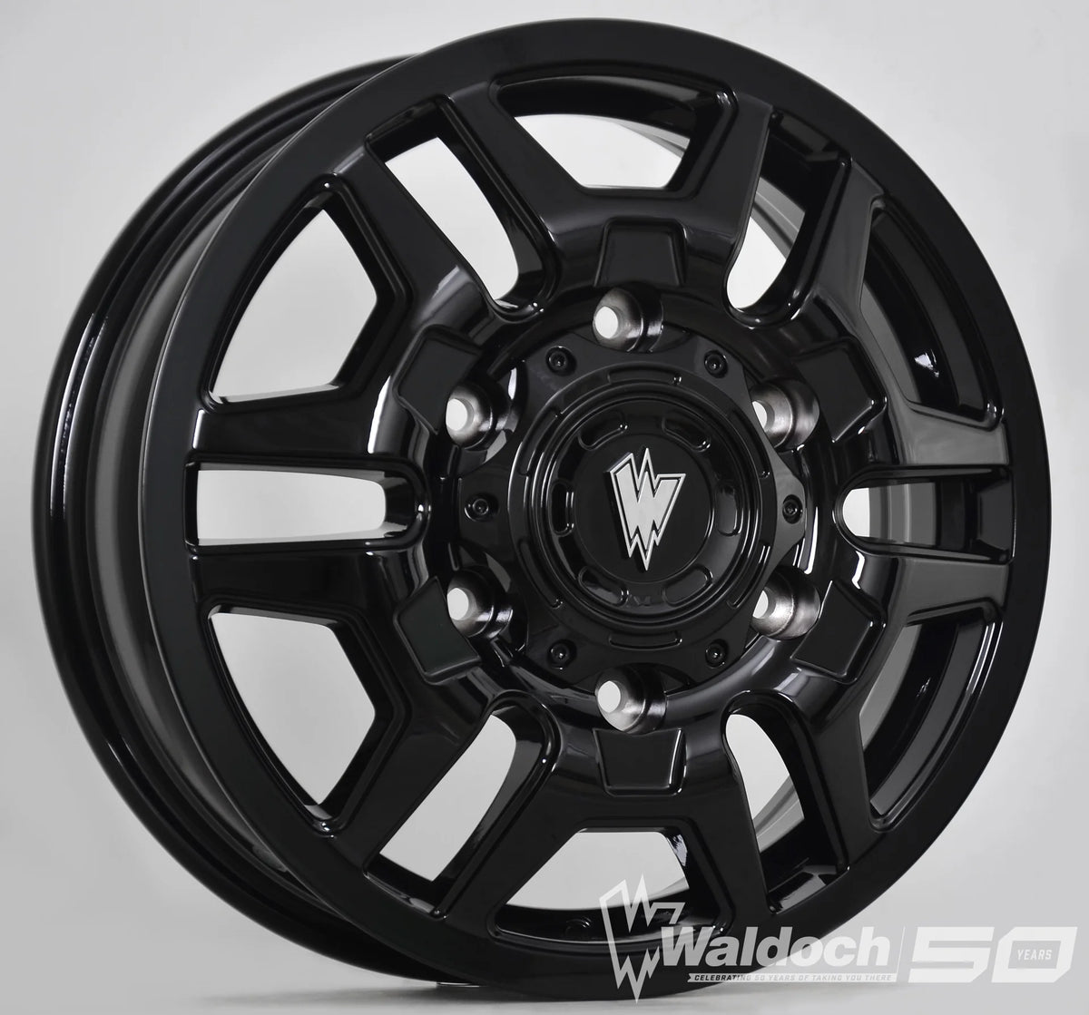 BLAZE 16X6 ALL BLACK GLOSSY - 80  OFFSET 6X180  138.8CB