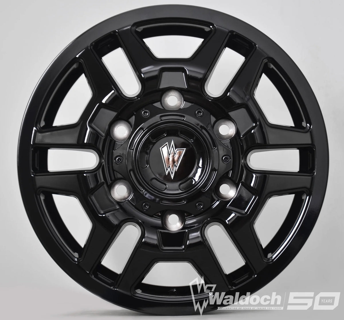 BLAZE 16X6 ALL BLACK GLOSSY - 80  OFFSET 6X180  138.8CB
