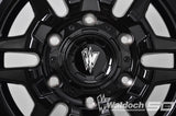BLAZE 16X6 ALL BLACK GLOSSY - 80  OFFSET 6X180  138.8CB
