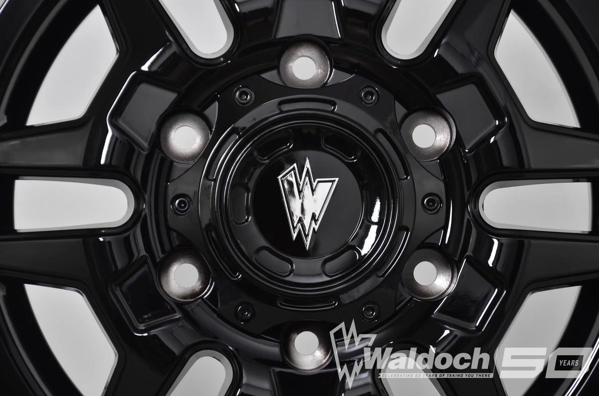 BLAZE 16X6 ALL BLACK GLOSSY - 80  OFFSET 6X180  138.8CB
