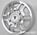 BLAZE 16X6 MACHINE SILVER - 80  OFFSET 6X180  138.8CB