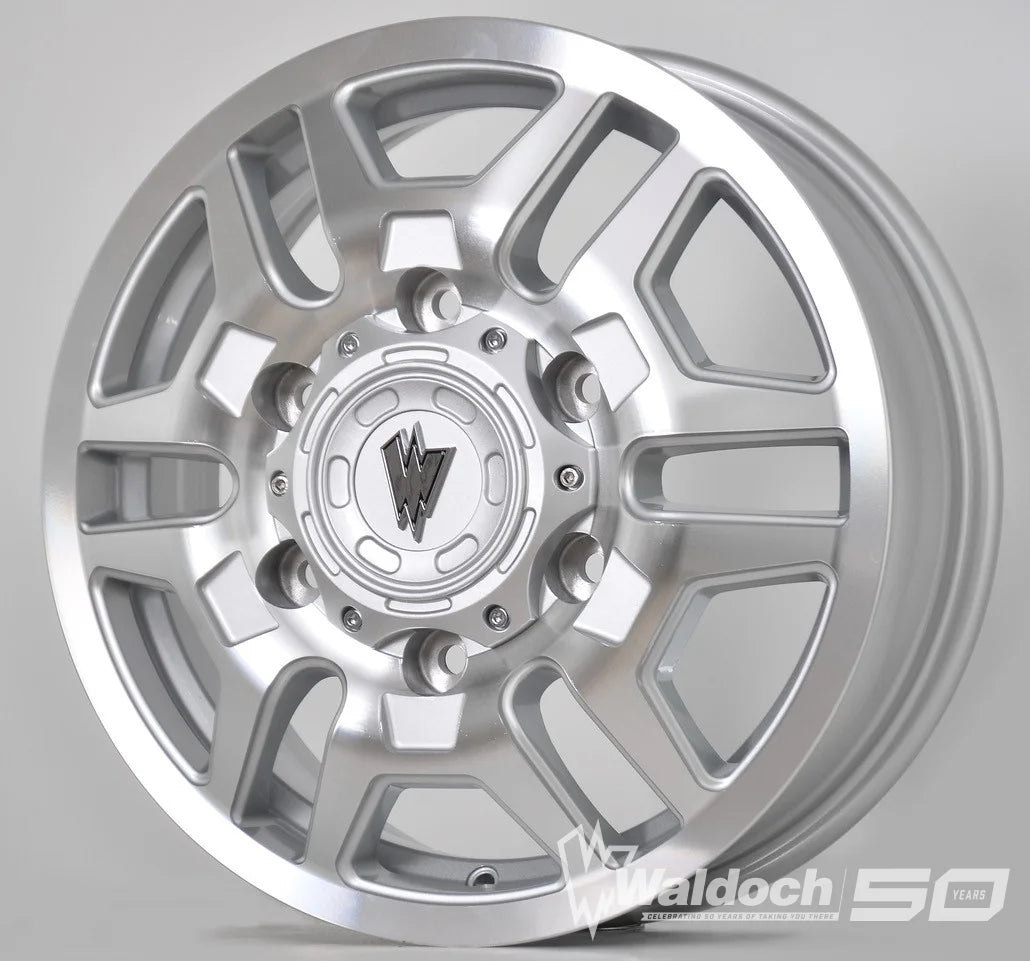 BLAZE 16X6 MACHINE SILVER - 80  OFFSET 6X180  138.8CB