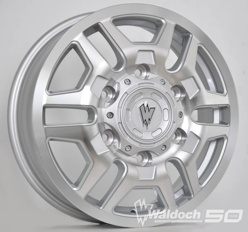 BLAZE 16X6 MACHINE SILVER - 80  OFFSET 6X180  138.8CB