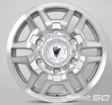 BLAZE 16X6 MACHINE SILVER - 80  OFFSET 6X180  138.8CB