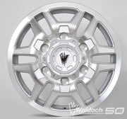 BLAZE 16X6 MACHINE SILVER - 80  OFFSET 6X180  138.8CB