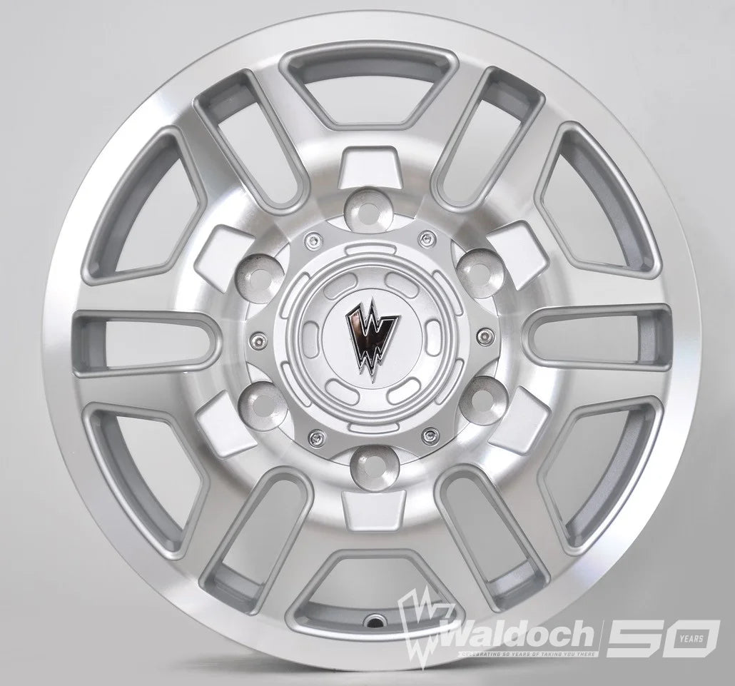 BLAZE 16X6 MACHINE SILVER - 80  OFFSET 6X180  138.8CB