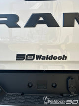 1.55" X 11.8" WALDOCH SL24 LOGO 3D CHROME / -3361 DK GRAPHITE / -55 BLACK / SATIN CLEARCOAT