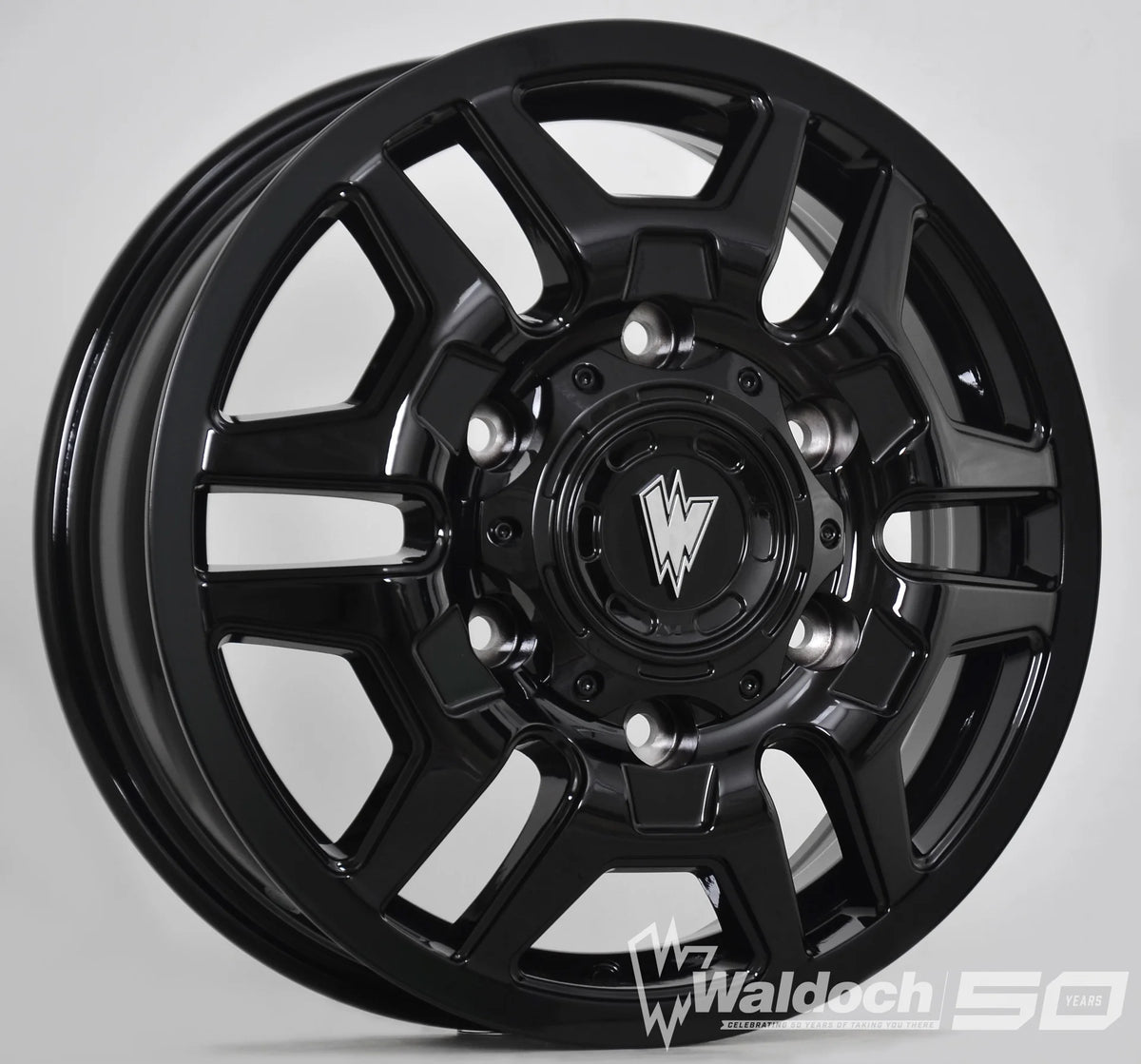 BLAZE 17X6 ALL BLACK GLOSSY - 80  OFFSET 6X180  138.8CB