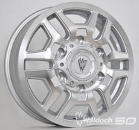 BLAZE 17X6 MACHINE SILVER - 80  OFFSET 6X180  138.8CB