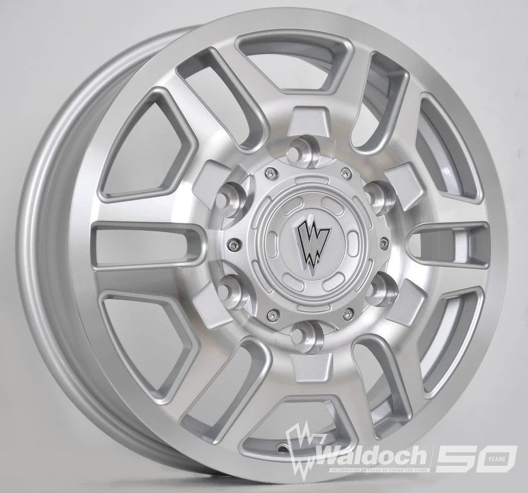 BLAZE 17X6 MACHINE SILVER - 80  OFFSET 6X180  138.8CB