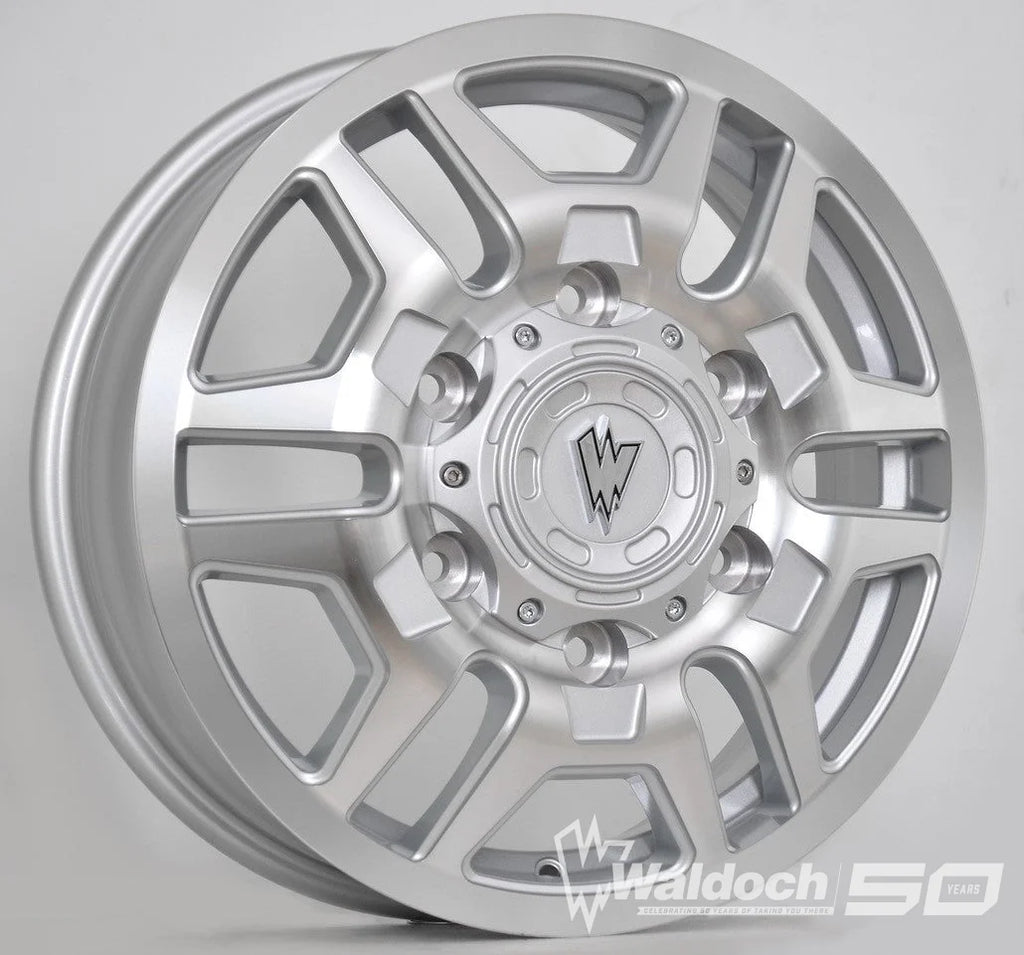 BLAZE 17X6 MACHINE SILVER - 80  OFFSET 6X180  138.8CB
