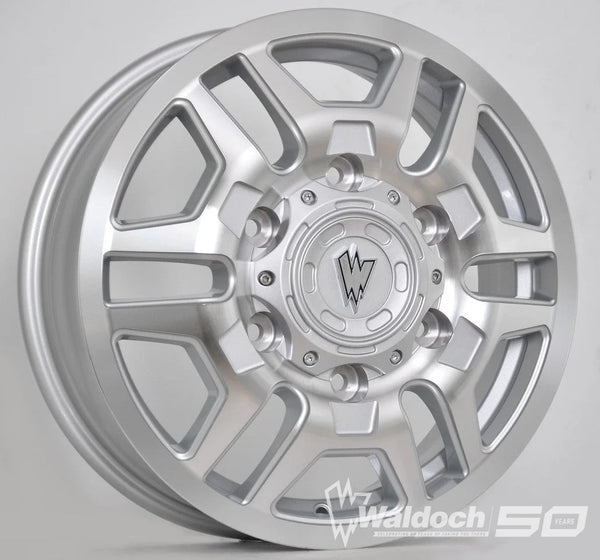 BLAZE 17X6 MACHINE SILVER - 80  OFFSET 6X180  138.8CB