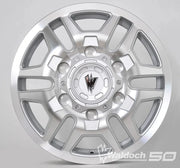 BLAZE 17X6 MACHINE SILVER - 80  OFFSET 6X180  138.8CB