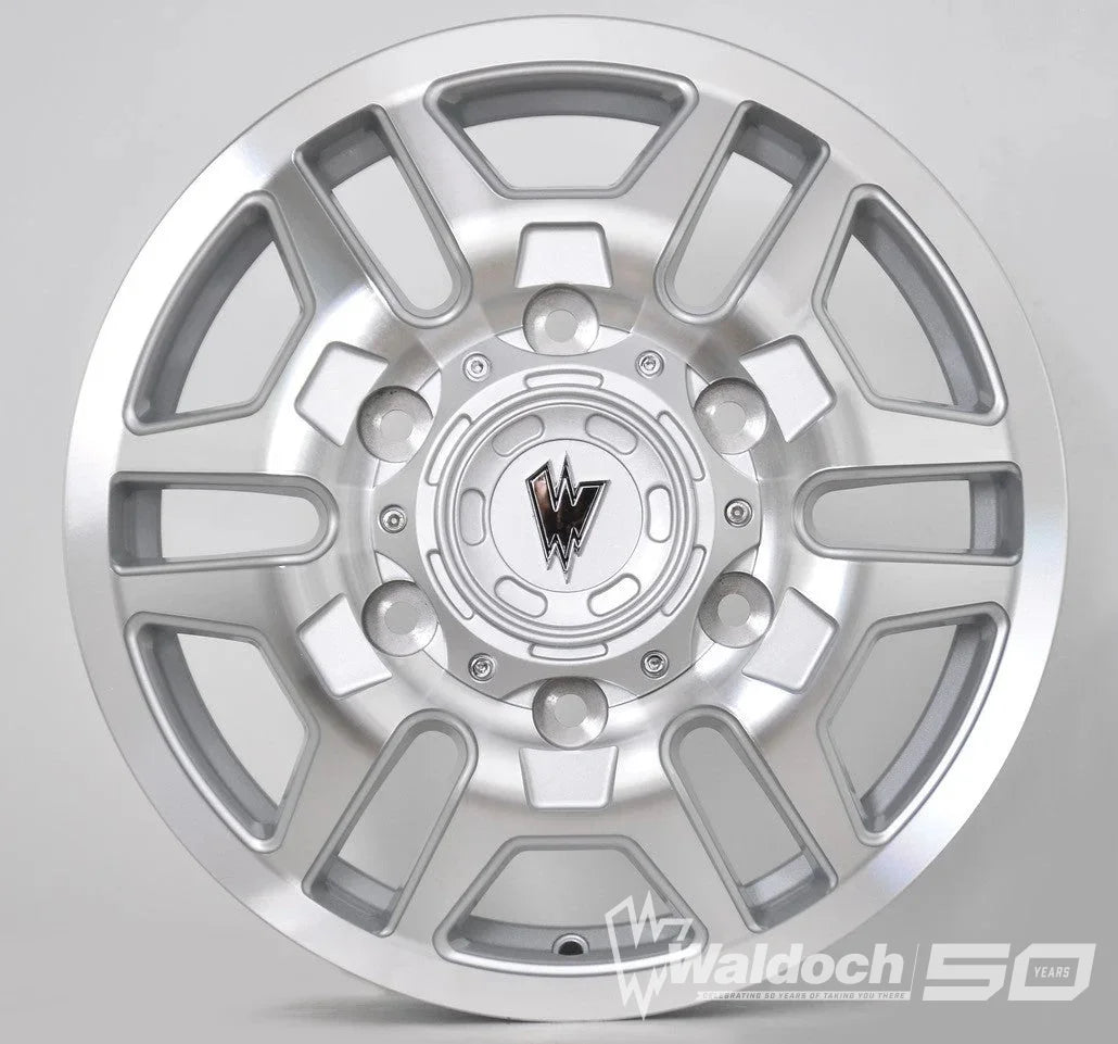 BLAZE 17X6 MACHINE SILVER - 80  OFFSET 6X180  138.8CB