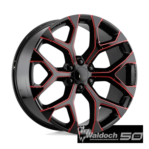 PR176MR 22X9 6X5.5 78.1 GBLK RED-MILL 24