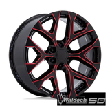PR177 22X9 6X5.5 78 +24 G-BLK RD-MILL