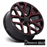 PR177 22X9 6X5.5 78 +24 G-BLK RD-MILL