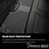 Husky Liners Weatherbeater | Fits 2015 - 2023 Ford F - 150 SuperCrew/SuperCab/Lightning, Front Row Liner, Black |