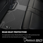 Husky Liners Weatherbeater | Fits 2015 - 2023 Ford F - 150 SuperCrew/SuperCab/Lightning, Front Row Liner, Black |