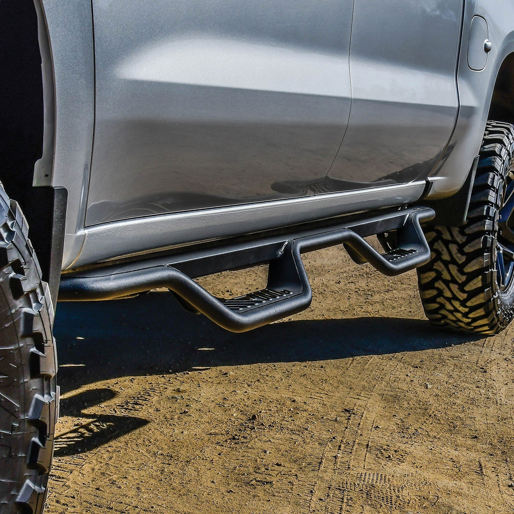 Outlaw Drop Nerf Step Bars-Silverado/Sierra 1500 Crew Cab 2019-2024 (Excl. 2019 Silverado LD/Sierra 1500 Limited); Silverado/Sierra 2500/3500 Crew Cab 2020-2024