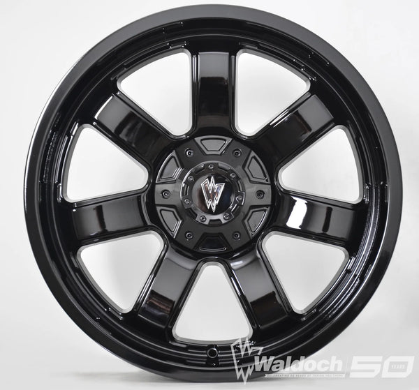 REBEL 20X9 ALL BLACK GLOSSY - 0  OFFSET 6X135 87.3CB