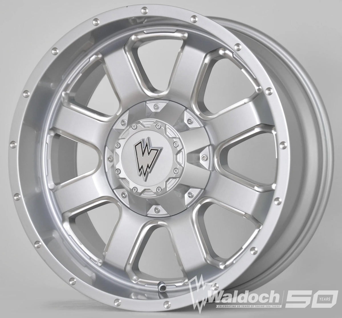 REBEL 20X9 MACHINE SILVER - 12 OFFSET 6X139.7 78.3CB