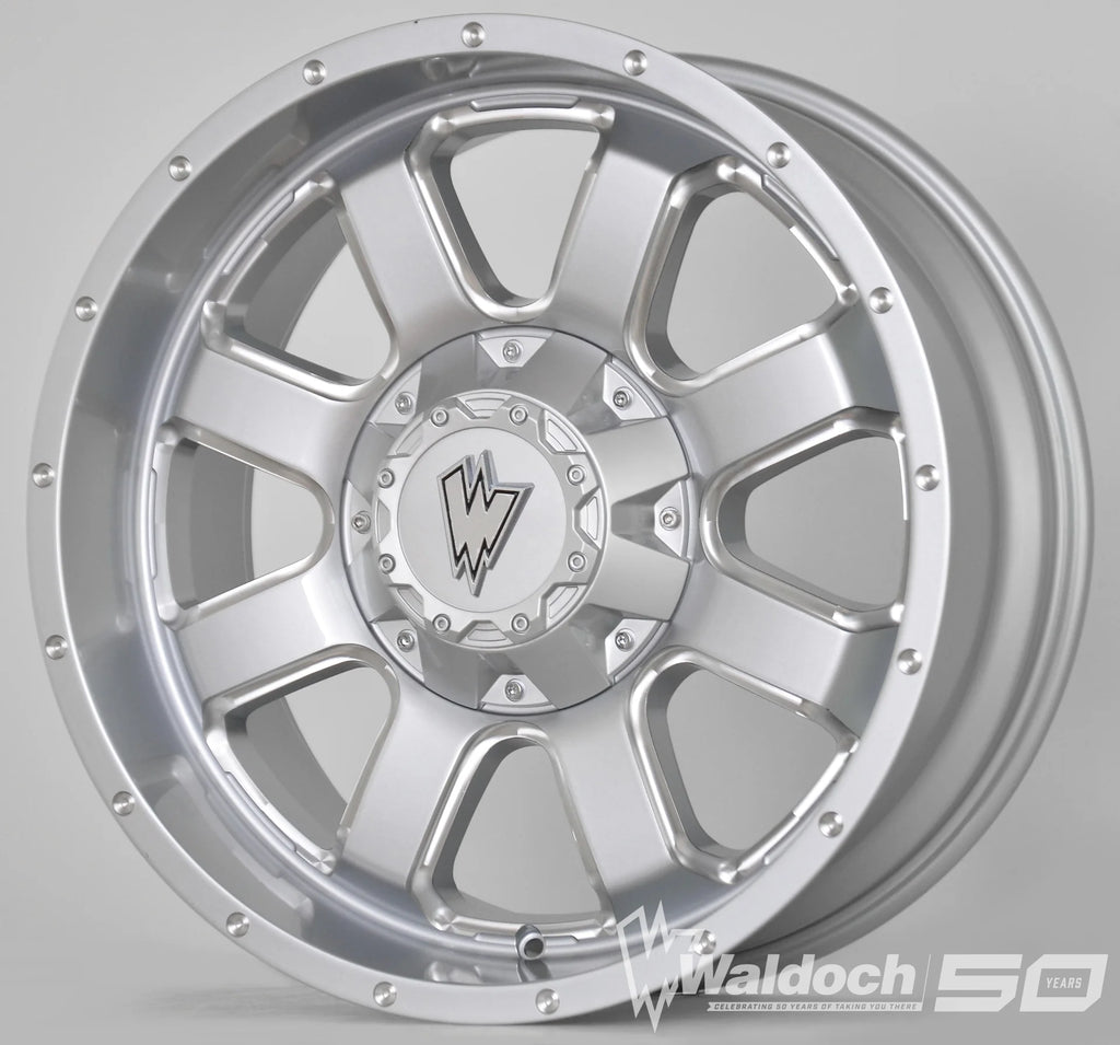 REBEL 20X9 MACHINE SILVER - 12 OFFSET 6X139.7 78.3CB