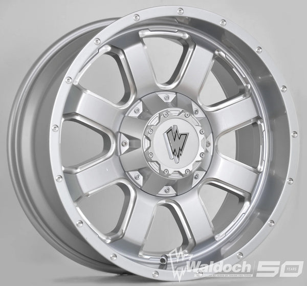 REBEL 20X9 MACHINE SILVER - 12 OFFSET 8X170 125.5CB