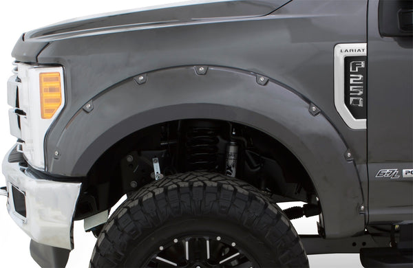 Fender Flares Pocket Style-Color Magnetic Grey Metallic Smooth Finish 4 Pc
