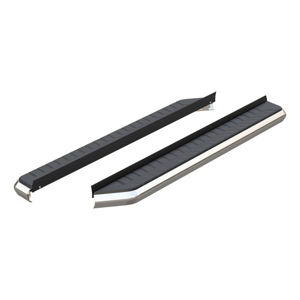 AeroTread 5" x 76" Polished Stainless Running Boards (No Brackets)
