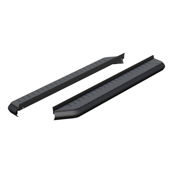 AeroTread 5" x 76" Black Stainless Running Boards (No Brackets)