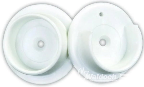 CLOSET POLE SOCKETS (WHITE)