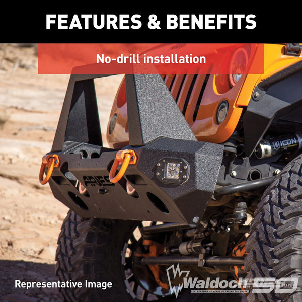 TrailChaser Jeep Wrangler JL, Gladiator Steel Front Bumper (Option 1)