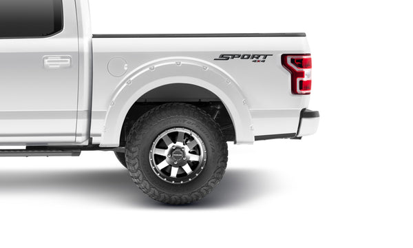 Fender Flares Pocket Style-Color Oxford White Smooth Finish 4 Pc