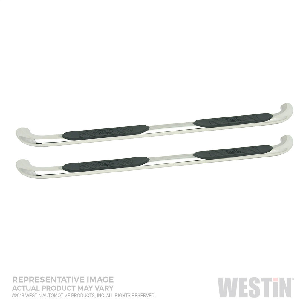 Platinum 4 Oval Nerf Step Bars-Silverado/Sierra 1500 Crew Cab 2019-2024 (Excl. 2019 Silverado LD/Sierra 1500 Limited)