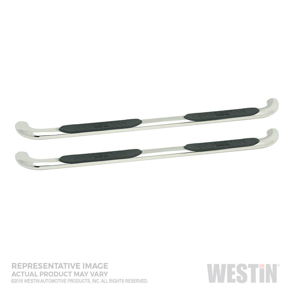 Platinum 4 Oval Nerf Step Bars-Silverado/Sierra 1500 Crew Cab 2019-2024 (Excl. 2019 Silverado LD/Sierra 1500 Limited)