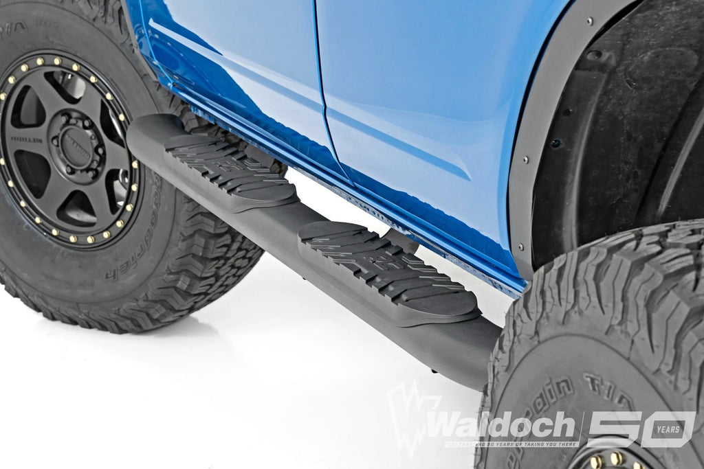 Oval Nerf Step | 4-Door | Black | Ford Bronco 4WD (2021-2025)