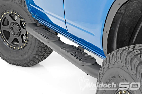 Oval Nerf Step | 4-Door | Black | Ford Bronco 4WD (2021-2025)