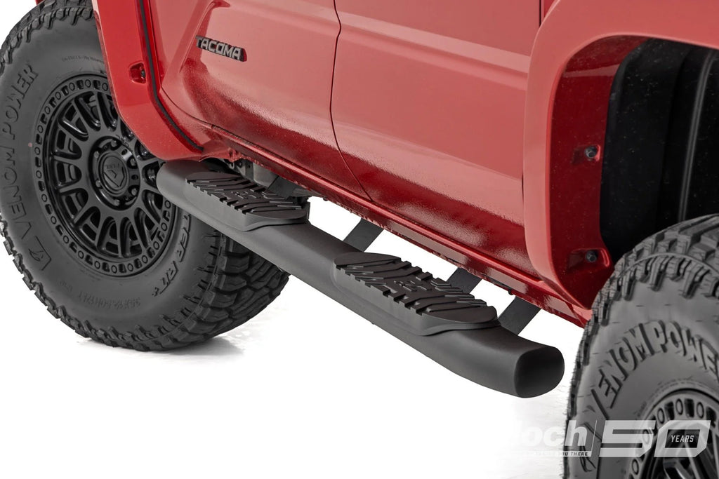 Oval Nerf Step | Double Cab | Black | Toyota Tacoma 2WD/4WD (2024-2025)