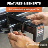 1/2" Swivel Hitch Pin (1-1/4" Receiver, Chrome, Packaged)